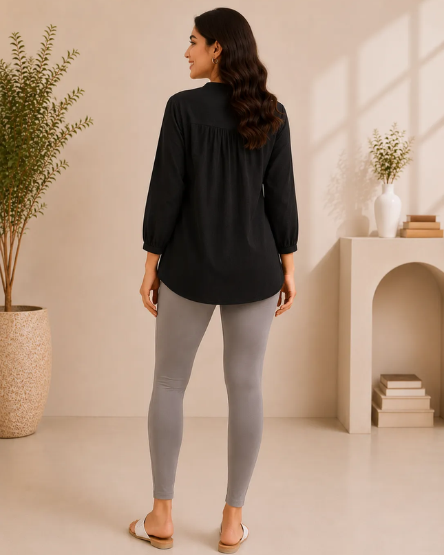 E Skin Cotton Lycra Ankle-Length Women’s Leggings – 4-Way Stretch